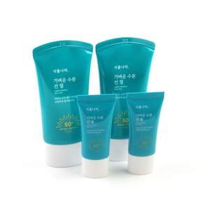 식물나라 가벼운 수분 선 젤 60ml*2+15ml*2 대용량