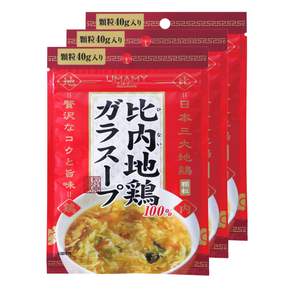 UMAMY 비내지 닭고기 유리프의 소 40g×3봉 세트 화학 조미료 미사용 과립 말미
