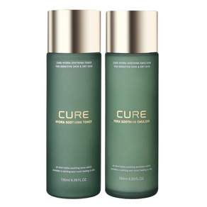 김정문알로에 큐어 하이드라 수딩 토너 130ml+에멀젼 130ml+스틱밤 9g