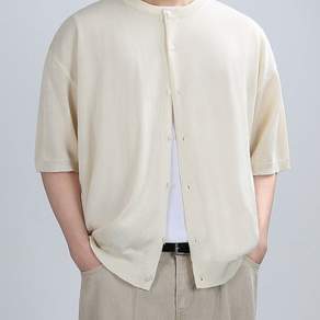 베리베인 남성 카디건 ROUND BREEZE HALF CARDIGAN vvain_700