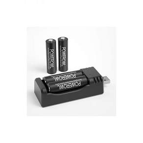충전기 포함 파워오울 충전식 AA 배터리 Xbox 컨트롤러용 2800mAh 대용량 저용량 자가 방전 NiMH 더블 A 배터리 4팩