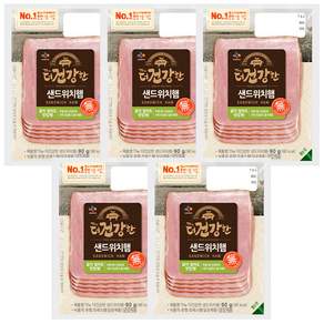 CJ제일제당 [CJ제일제당] 더건강한 샌드위치햄 90g x 5개