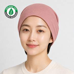 모모안 항암모자 오가닉순면100% 수면비니 국내생산 사계절