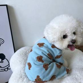 강아지 사족옷 보온 홈웨어 잠옷