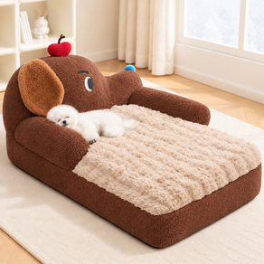 WHH 겨울 푹신한 강아지 보온 방석 고양이 분리세탁 쿠션