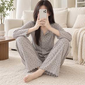 디심플 여성 잠옷 세트 파자마