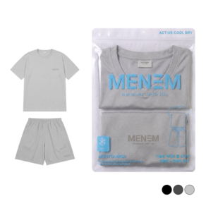 미넴 남녀공용 반팔티+반바지 세트 S~5XL 스포츠 기능성 쿨티 헬스 트레이닝