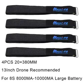 RC 비행기 FPV 드론 5/7/10 인치 Quadcopter 부품에 대 한 4PCS Boslipo 배터리 스트랩 Antislip Kevlar