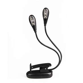 카멜리안 악보 보면대 2 Head 4 LED 8 LED 북라이트 클립 조명 라이트