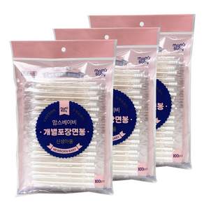 맘스베이비 신생아용 개별포장 면봉