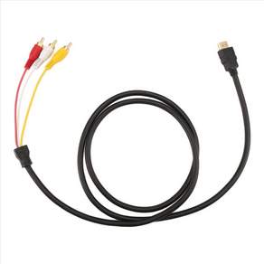 HDMI 수컷에서 3RCA AV 케이블 어댑터 M / M / M Composite 커넥터 송신기 HDMI에서 AV High의 경우 1.5m / 5 피트