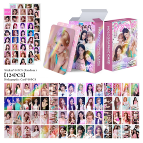 리센느 RESCENE 홀로그램 포토카드 프리티걸 총 124pcs 포카 60장 스티커 64장 다꾸 소장용