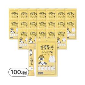 한입뚝딱 짜먹는 강아지 간식 닭고기와 황태