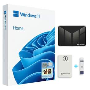 [한국MS정품인증점] 윈도우 11 USB 처음사용자용 Windows Home FPP + 게이밍 마우스패드 사은품 증정