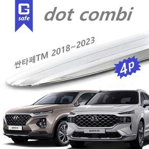 [G-safe] 크롬 썬바이저 4p세트- 더뉴 싼타페 TM 2018~2022~2023 / D-218