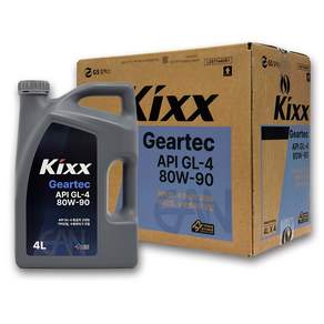 킥스 KIXX Geartec GL-4 80W-90 4L 수동미션오일, kixx Geartec GL-4 4L