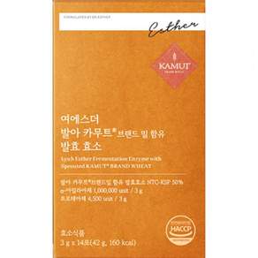 국민영양 여에스더 발아 카무트 브랜드밀 함유 발효 효소 3g 14포 6개