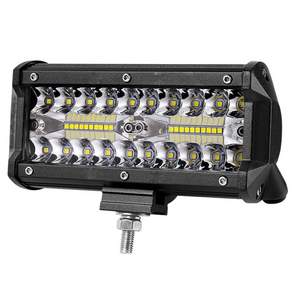 작업용 콤보 LED 라이트 바 스팟 플러드 빔 오프로드 보트 자동차 트랙터 트럭 4x4 SUV ATV 12V 7 인치 120