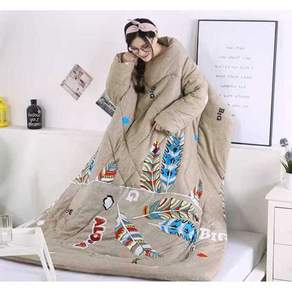 입는 이불 담요옷 전신 보온 단열 소파 침낭 집순이