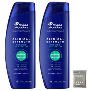 헤드앤숄더 클리니컬 스트렝스 쿨링 이치 릴리프 샴푸 400ml + wipex 퓨어 소프트 코튼 타올 6매입