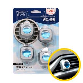아로마엣세 송풍구형 자동차 방향제 벤트클립 4개입