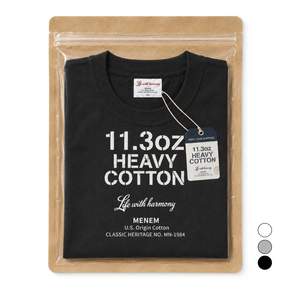 미넴 남녀공용 U.S.11.3oz 헤비코튼 반팔티 S~5XL 순면 빅사이즈 오버핏 머슬핏