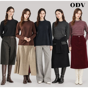 TV홈쇼핑 [쇼핑엔티 단독 / 수량비상] 26FW ODV 데일리 웜 기모 티셔츠 5종
