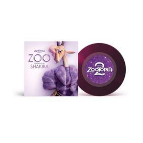 (수입 LP) Shakira Zoo (from Zootopia 2) (Original Soundtrack) [New 7" Vinyl] Clear Vinyl