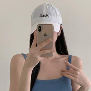 [10컬러] 스톡 자수 바스락 나일론 스트링 여름 물놀이 흠뻑쇼 볼캡 모자