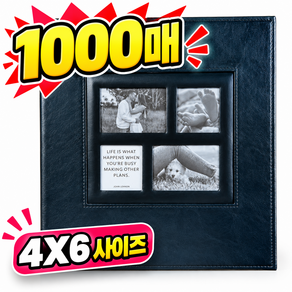 NEONANII 사진 앨범 4x6 대용량 1000매 포켓식