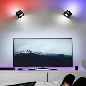 HK Sell 그웬 RGB 인테리어 조명 리모컨 LED 스포트라이트 홈피시방 무타공
