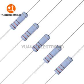 10pcs 5W 금속 산화물 필름 저항기 5% 1R-10M 100R 430R 470R 1K 4.3K 5.1K 10K 33K 47K 100K 1M 150 240 4