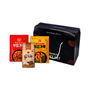 해표 부침가루 프리미엄 세트 / 튀김가루 밀가루 부침가루+튀김가루+밀가루+프리미엄박스