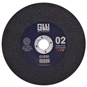 지스비 갓성비 절단석 125mm 스틸스텐 겸용 핸드 그라인더 날 금속 메탈 철재 GCD 05C 02 16