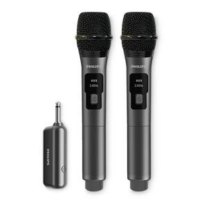 필립스 듀얼 무선 블루투스 마이크 DLM3401TP 마이크+수신기 세트