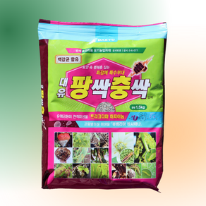 대유 팡싹충싹 입제 1.5kg 토양 관리 자재 유기농 토양 용 미생물 자재 100평사용 밭장만