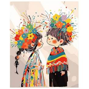 DIY 명화그리기 유화 그림 그리기 아크릴화 30*40cm