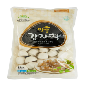직판 강원도 안흥 감자떡 1.5Kg (약 ) 동부콩 앙금
