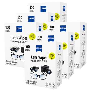 자이스 렌즈 와이프 안경 클리너 100매 6박스