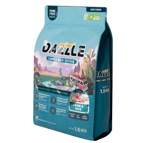 [대즐] 강아지 기호성 양고기&쌀 스몰브리드 유산균 강아지 사료 1.5kg