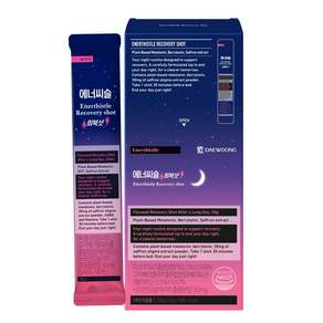 [식물성 멜라토닌+테아닌] 대웅제약 에너씨슬 회복샷 (타트체리맛) 식약청 인증 HACCP 인증