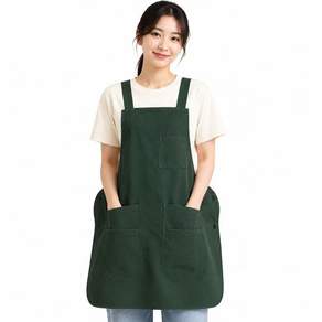 트렌도라 멜빵 앞치마 방수 앞뒤 양면 카페 남여공용