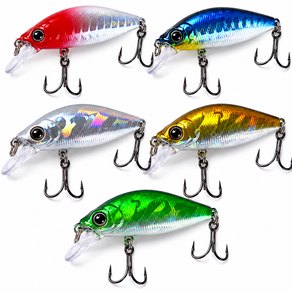 배스 쏘가리 싱킹미노우 5종 루어세트 4.5cm 3.3g
