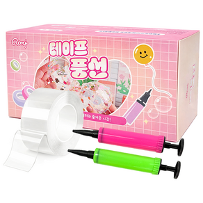 픽101 KC인증 쉽게 만드는 테이프 풍선 전용 만들기 세트 투명 큐브 풍선펫 DIY 키트 총길이 3m 너비 4.8cm