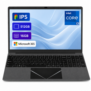 가성비 16.1인치 대화면 노트북 인텔 코어 i3-6006U 16GB RAM 512GB SSD FHD IPS 한글 키보드 윈도우10 Microsoft 365 지원 사무용 학습용