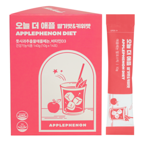 칼로비스 오늘 더 애플 딸기맛&키위맛 애플페논 체지방 뱃살관리 다이어트보조제