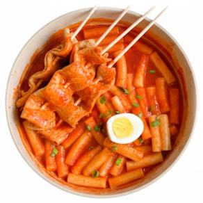 귀빈정 26년전통 빨강 떡볶이 4인분 밀떡2팩+빨강소스2팩
