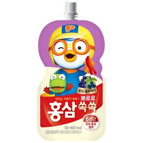 팔도 뽀로로 홍삼쏙쏙 어린이 음료 포도블루베리맛