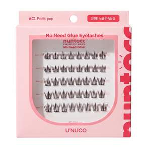 눈톡 프리미엄 접착제필요없는 노글루 속눈썹 붙이기 아이래쉬 40pcs