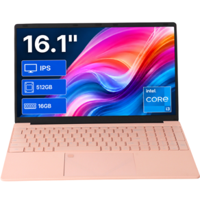 가성비 16.1인치 대화면 노트북 인텔 코어 i3-6006U 16GB RAM 512GB SSD FHD IPS 한글 키보드 윈도우10 Microsoft 365 지원 사무용 학습용